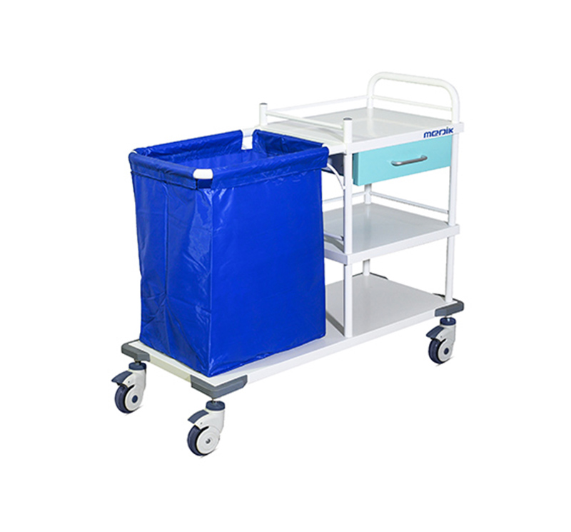MK-S13C Linen Trolley With Three Shelves And Bag