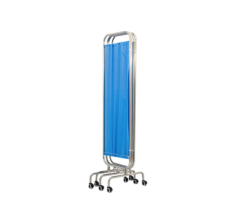 MK-N01 Hospital Folding Stainless Steel 4-Part Ward Screen
