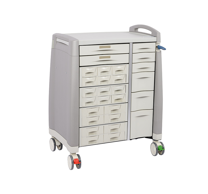 MK-P26 Locking Medication Cart with Bin Cassette