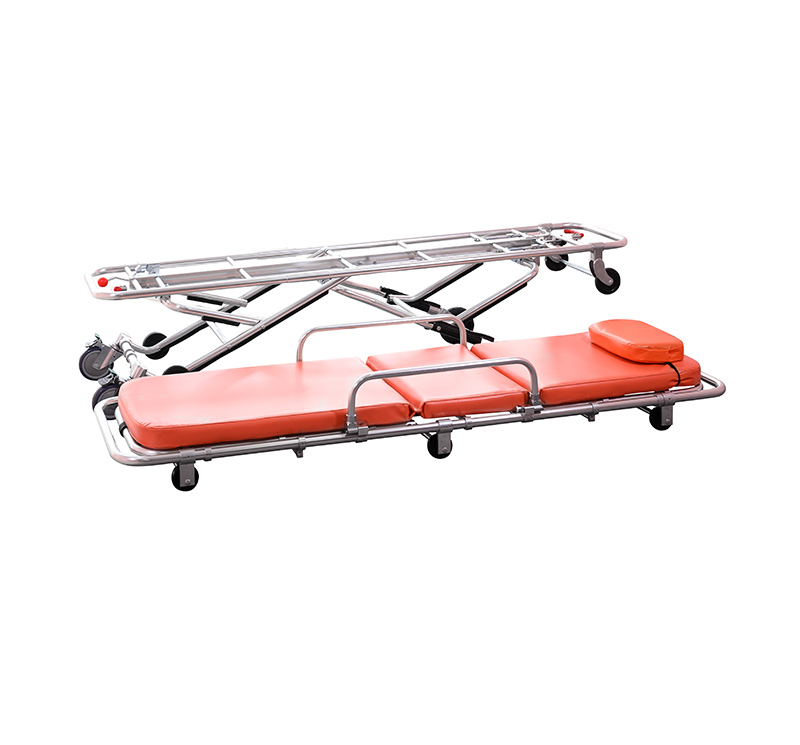 YA-AS08 Folding Emergency Ambulance Stretcher