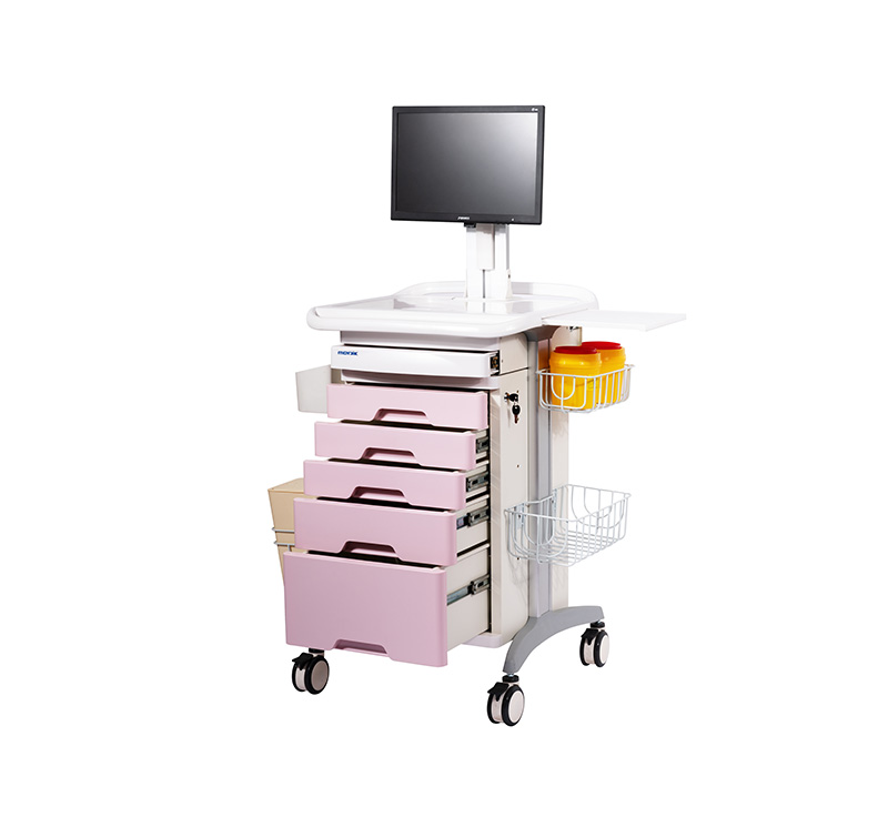 MK-PC07 Medical Computer Cart With Drawers