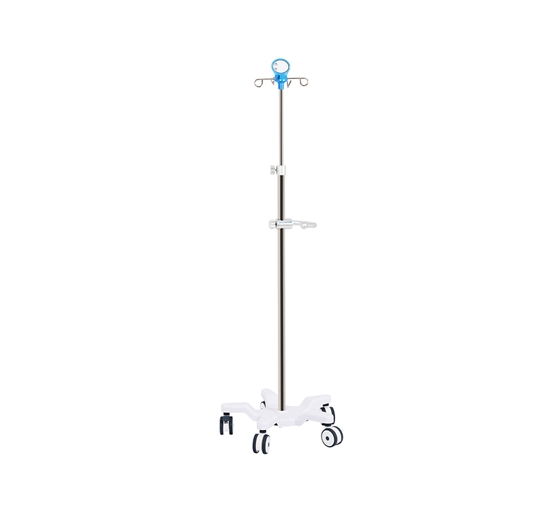 MK-IS12 Stainless Steel Medical IV Stand with Push Handle