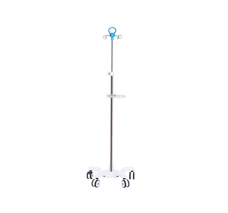 MK-IS12 Stainless Steel Medical IV Stand with Push Handle