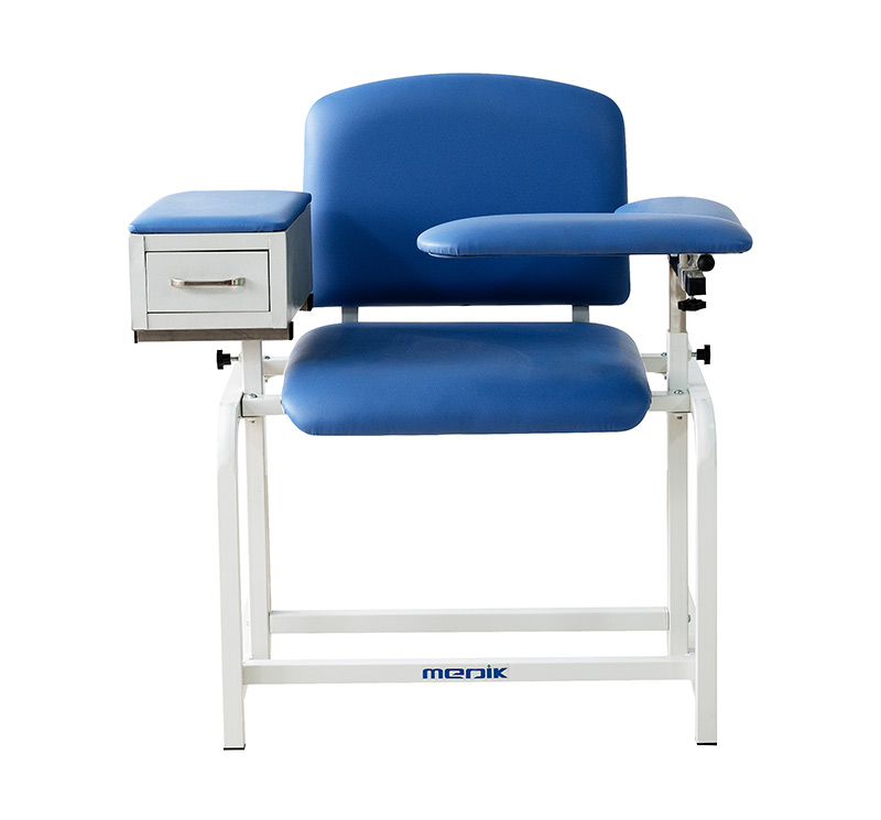 YA-DS-M04D Blood Drawing Chair with Padded Flip Arm and Drawer