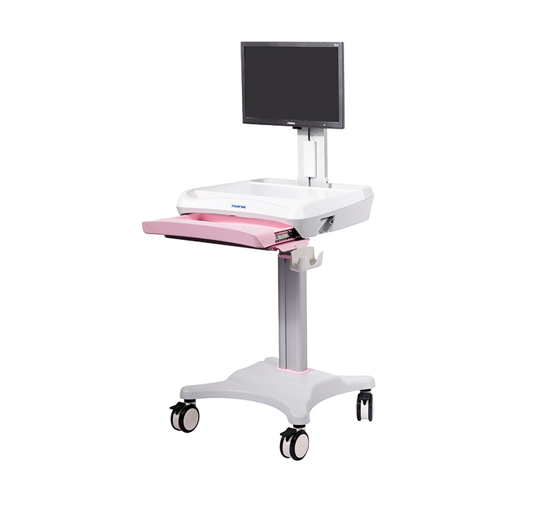 MK-PC08 Height Adjustable Medical Workstation Cart on Wheels