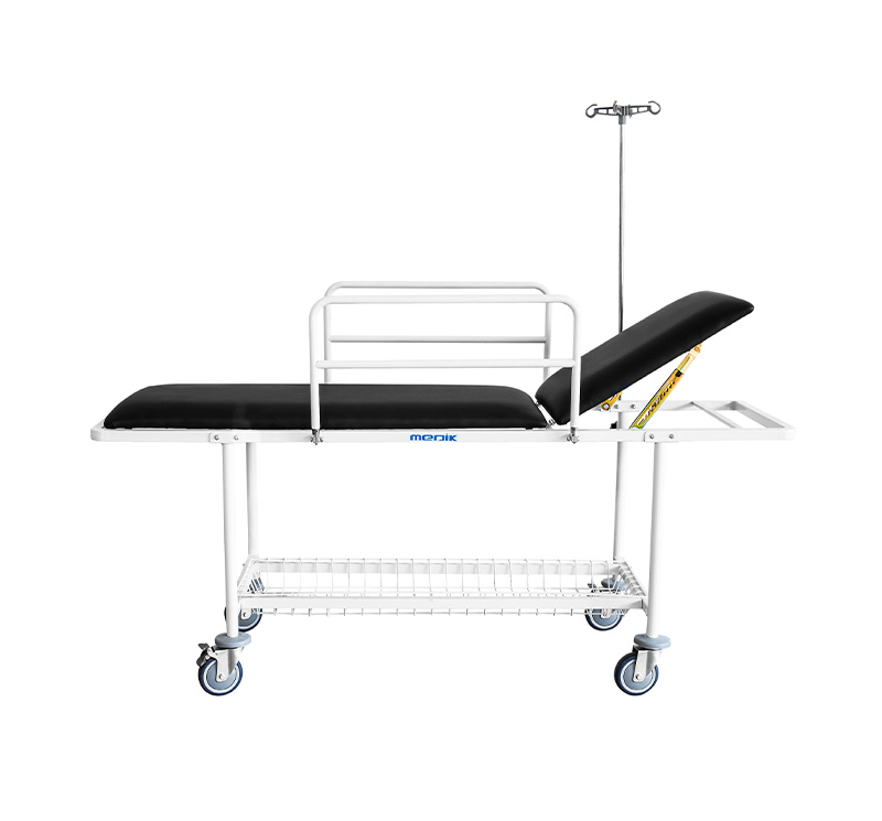 YA-PS10 Metal Frame Patient Trolley Backrest Ajustable