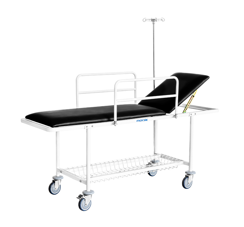 YA-PS10 Metal Frame Patient Trolley Backrest Ajustable