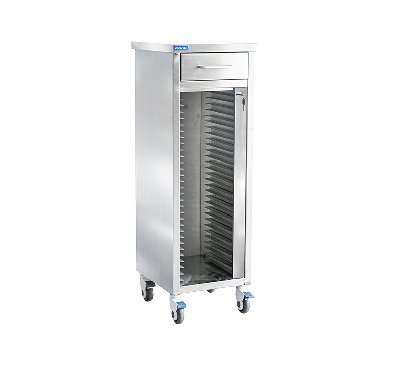 MK-S12 Stainless Steel  Medical record trolley
